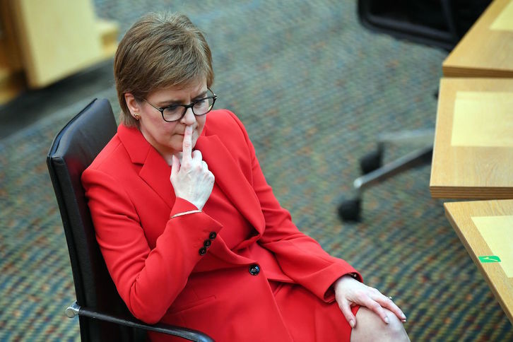 La ministra principal de Escocia, Nicola Sturgeon. (Anthony BUCHANAN/AFP)