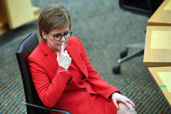 La ministra principal de Escocia, Nicola Sturgeon. (Anthony BUCHANAN/AFP)