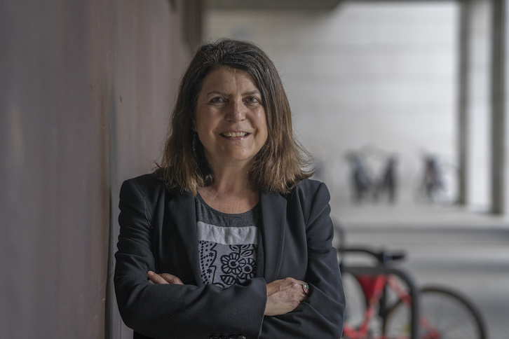 Jasone Cenoz, hizkuntza gutxituen aukerak aztertzen dituen ikerlaria. (Andoni CANELLADA / FOKU)