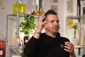 David Muñoz, jardunaldi honetan. (‘Diálogos de cocina’)