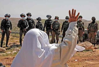 Soldados israelíes en Cisjordania. (Hazem BADER / AFP)