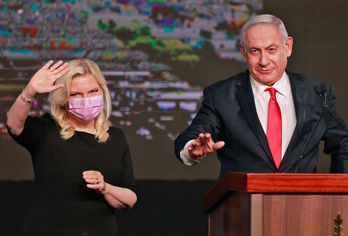 Netanyahu, a la espera. (Menahem KAHANA | AFP)