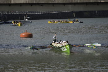 Hondarribiak bi jaitsiera irabazi ditu jada, etxekoa eta Oriakoa aurreko igandean (Gorka RUBIO / FOKU)