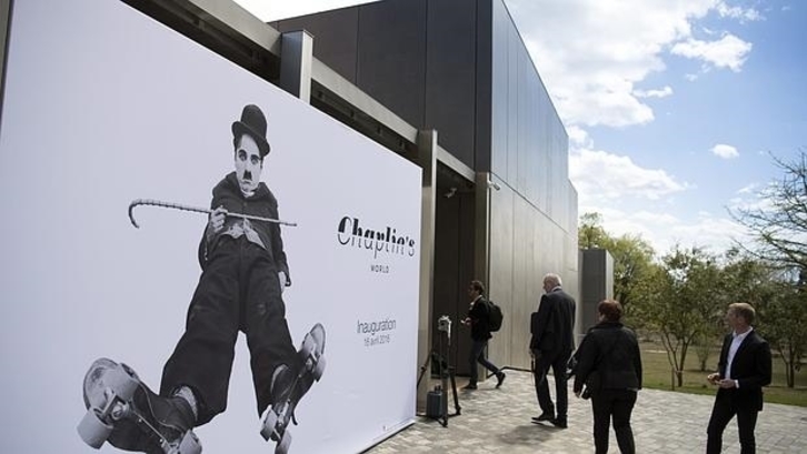 Entrada al Universo Chaplin, en Suiza. (NAIZ)