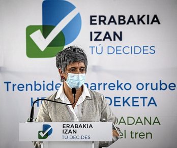 La alcaldesa de Durango, Ima Garrastatxu. (Aritz LOIOLA / FOKU)