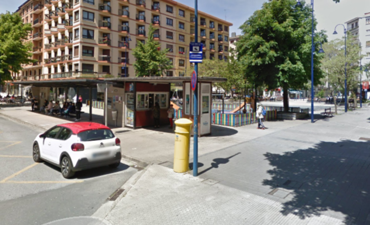 La Plaza de la Diputación, en el barrio de Iztieta. (Google maps)