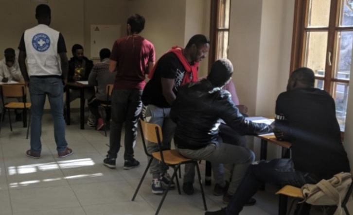 Imagen de uno de los programas realizados por Médicos del Mundo en Nafarroa con población migrante. (MÉDICOS DEL MUNDO)