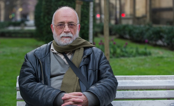 Arcadi Oliveres, en una imagen tomada en Donostia en 2013. (Andoni CANELLADA/FOKU)