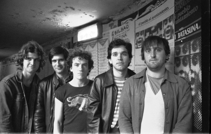 Los componentes originales de Itoiz comenzaron a tocar en 1974 con el nombre de ‘Indar Trabes’. (Juan Luis MARKAIDA)