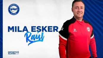 El club ha agradecido el compromiso y la profesionalidad de Raúl Llona. (DEPORTIVO ALAVÉS)