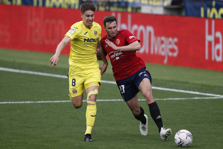 Moncayola ha abierto la cuenta anotadora rojilla con un gran empalme desde fuera del área. (LA OTRA FOTO)