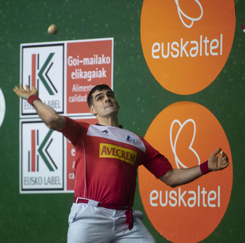 Joseba Ezkurdia izan da onena play-offeko bigarren partudan. (Jon URBE/FOKU)