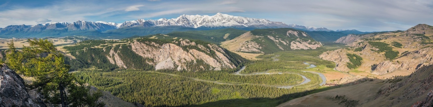 Panorámica de las montañas de Altai.
