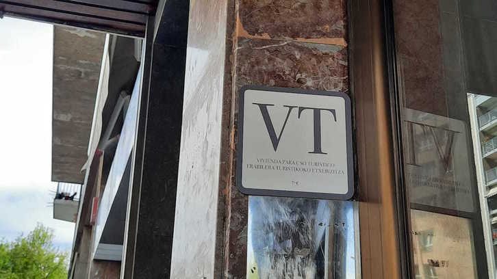 Vivienda turística en Donostiam ubicada en un séptimo piso.