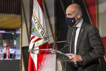 Aitor Elizegi, presidente del Athletic. (@AthleticClub)