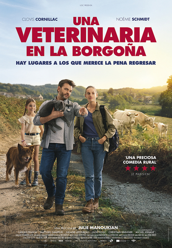 Cartel con Juliane Lepoureau, Clovis Cornillac y Noémie Schmidt. (NAIZ)