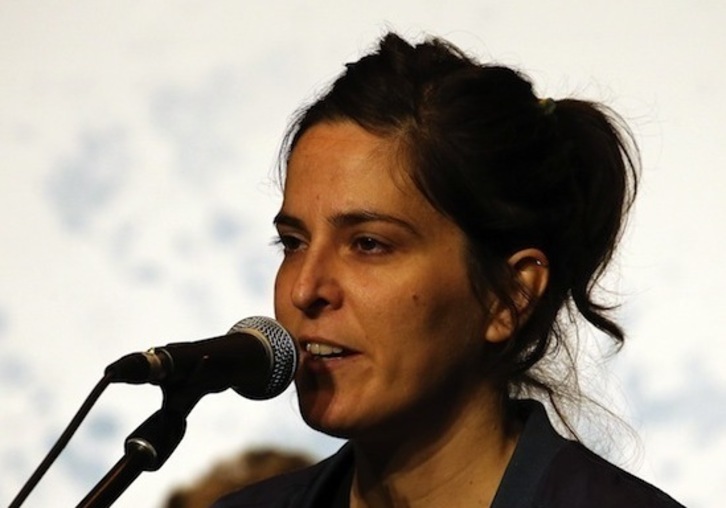 Irudian, Miren Artetxe Bertso Xilabaren azken edizioan. (Bob EDME)