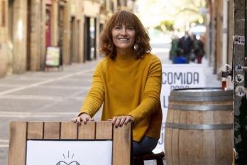 Itziar Diez de Ultzurrun, «Indarkeriaz» liburuaren itzultzailea. (Iñigo URIZ/FOKU)