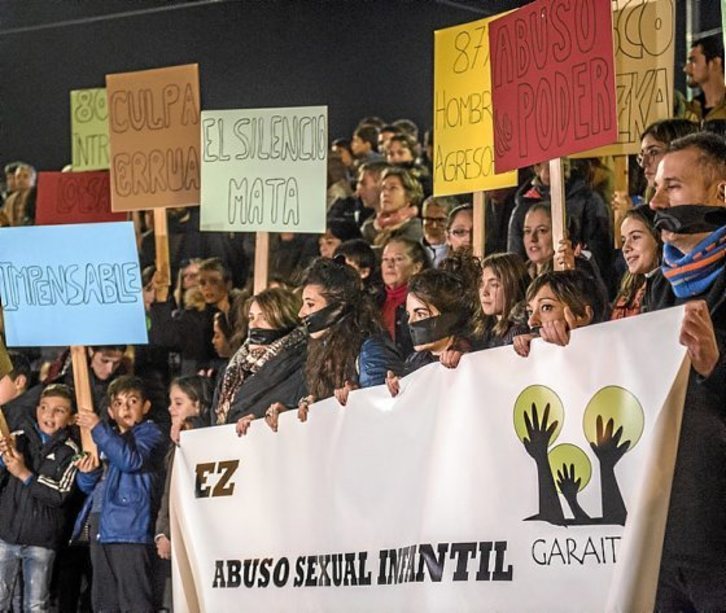 Una protesta contra los abusos a menores, en una imagen de archivo. (FOKU)
