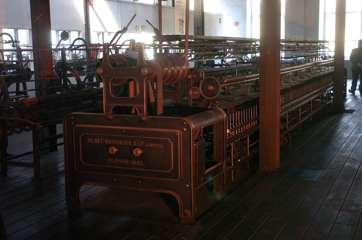 Una de las máquinas conservadas.