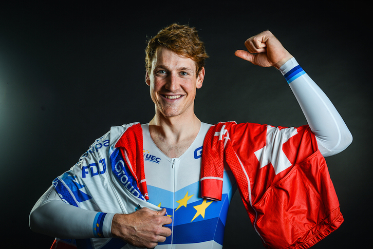 El suizo Stefan Küng ha confirmado el pronóstico en la crono. (GROUPAMA)