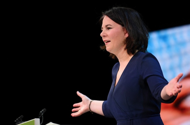 Annalena Baerbock, coopresidenta de los Verdes, ha sido designada este lunes candidata a la Cancillería de Alemania por su partido. (Annegret HILSE | AFP)