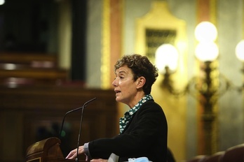 Bel Pozueta, en su intervención este miércoles en el Congreso de Madrid. (EH BILDU)