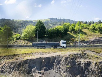 Los terrenos donde se quiere construir el vertedero están junto al acceso al corredor de Txorierri.