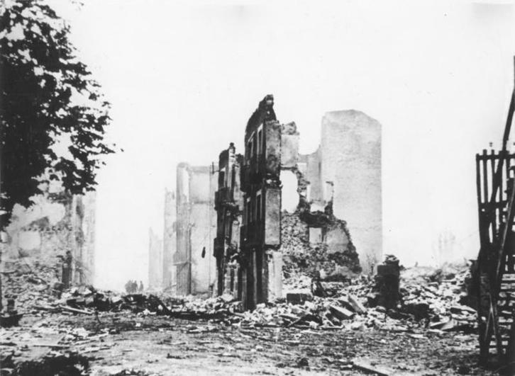 Gernika, tras el bombardeo. (Bundesarchive / Wikipedia)