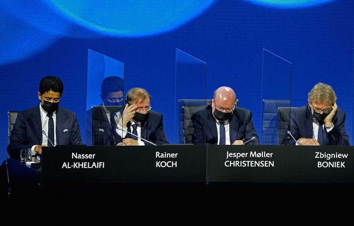 El presidente del PSG, Nasser Al-Khelaïfi, ha sido nombrado máximo responsable de la Asociación de Clubes Europeos (ECA). (Richard JUILLIART/AFP)