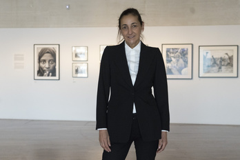 Carmen Ballvé, en el Museo San Telmo de Donostia. (Gorka RUBIO | FOKU)