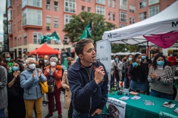 Errejón, en un acto electoral en Chueca (Madrid). (Bruno THEVENIN-MM-Europa Press)