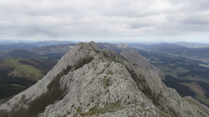 Anboto, goialdeko irudia.