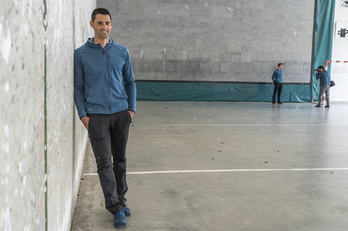 Jon Ander Albisu, Ataungo San Gregorio pilotalekuan (Andoni CANELLADA / FOKU)