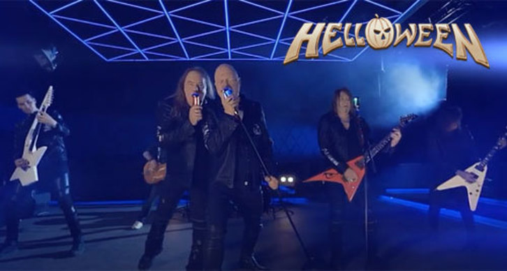 Andi Deris y Michael Kiske, además de Kai Hansen –con la guitarra roja–, ponen las voces en este nuevo Helloween.