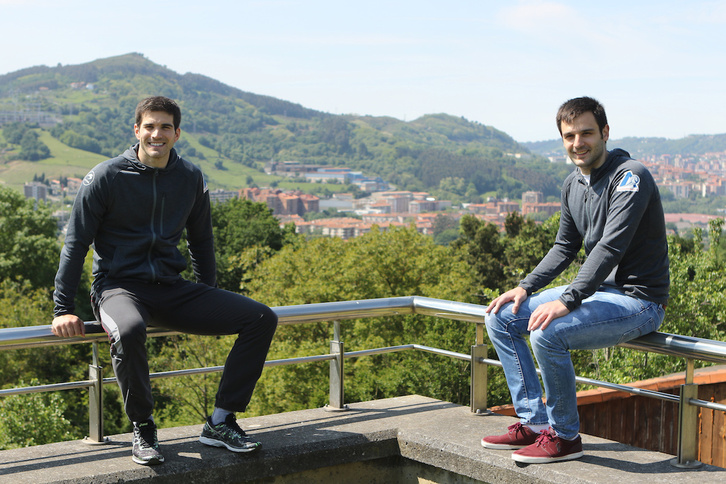 Jose Javier Zabaleta eta Danel Elezkano, Zaratamon. (Oskar MATXIN/FOKU)