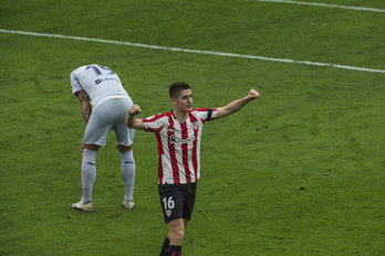 Sancet comandó la contra que acabó con el gol de la victoria en Sevilla. (@AthleticClub)