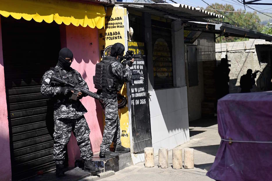Rio de Janeiroko Polizia Zibila, Jacarezinhon. (Mauro PIMENTEL/AFP)