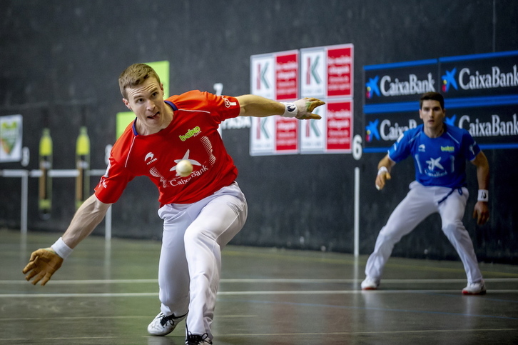 Iñaki Artola ha tenido un estreno cómodo ante Arteaga. (Jaizki FONTANEDA/FOKU)