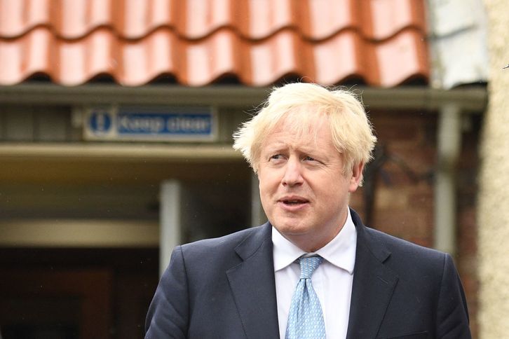 Boris Johnson, ayer en Hartlepool. (Oli SCARFF / AFP)