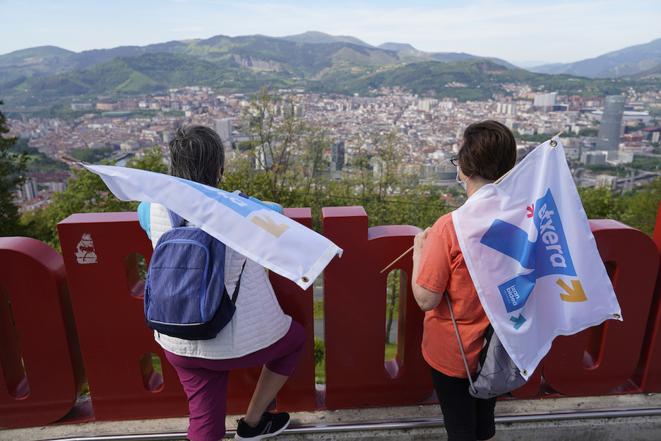 Artxandan ere izan da igoera. (Aritz LOIOLA / FOKU) Artxandan ere izan da igoera. (Aritz LOIOLA / FOKU)