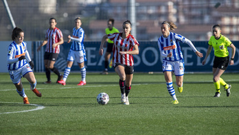 La Real se llevó el derbi de la primera vuelta en Zubieta. (Jon Urbe/Foku)
