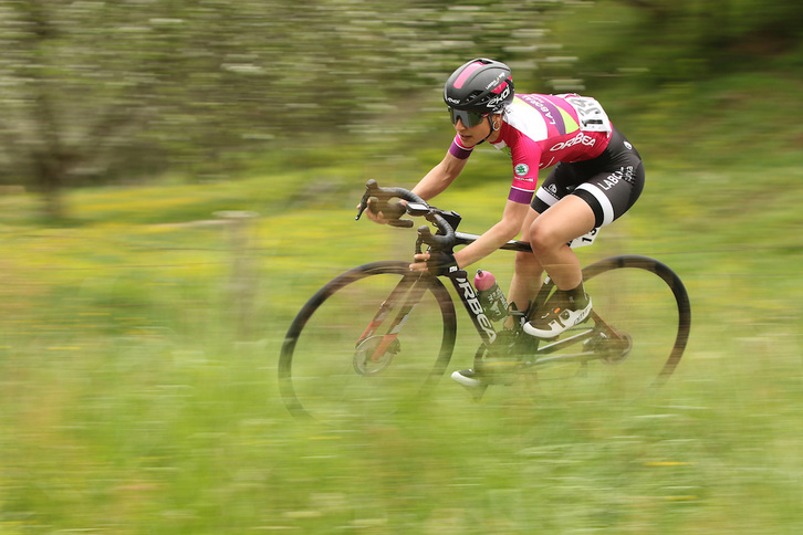 Idoia Eraso, en la prueba de Beasain en la que acabó cuarta. (Oskar MATXIN/FOKU)