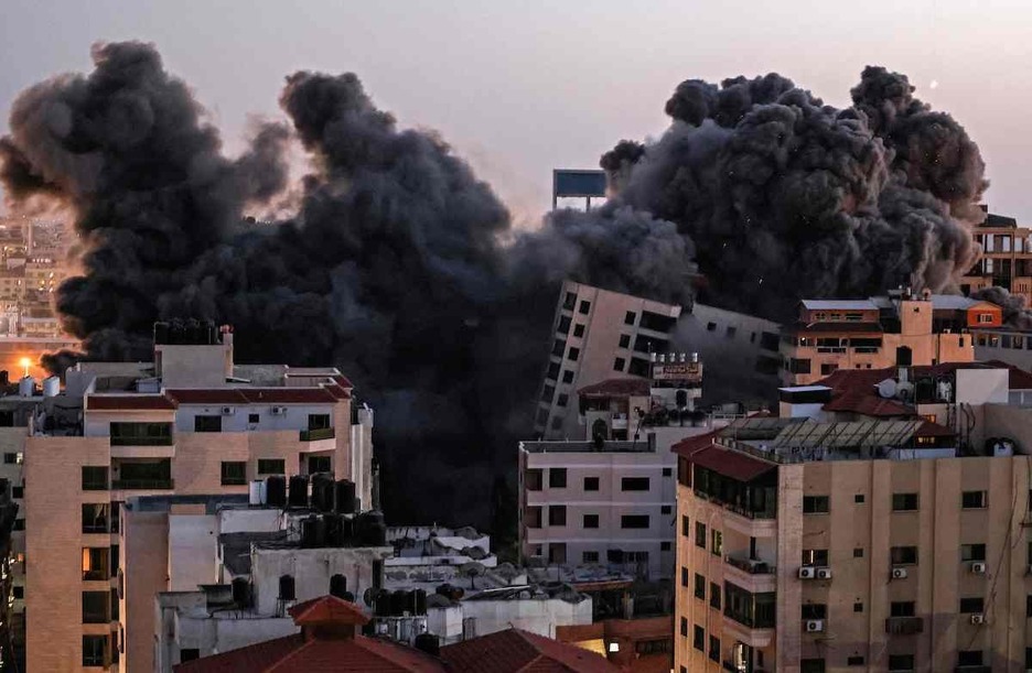 Edificios destrozados en Gaza. (Mahmud HAMS / AFP)