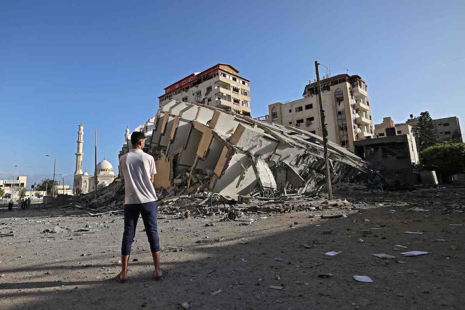 Joven palestino en Gaza. (Mohamed ABED/AFP)