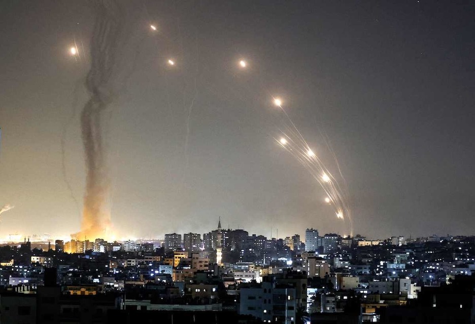 Misiles en Gaza. (Mahmud HAMS/AFP