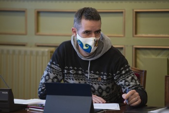 Mikel Bilbao, alcalde de Mundaka, contra el que arremete el PNV por no plegarse a sus dictados. (Raúl BOGAJO/FOKU)