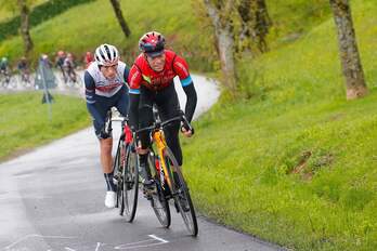 Mikel Landa, durante la cuarta etapa del Giro. (Luca BETTINI / AFP)