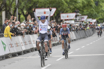 Arlenis Sierra celebra su victoria en el duelo entre las campeonas de Cuba, Estados Unidos y Europa. (Idoia ZABALETA/FOKU)