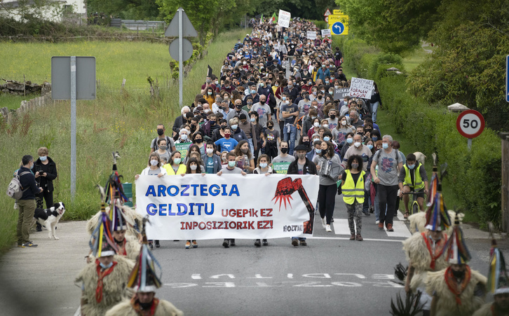 Milaka lagun bildu dira larunbat honetan Baztanen. (Jagoba MANTEROLA/FOKU)